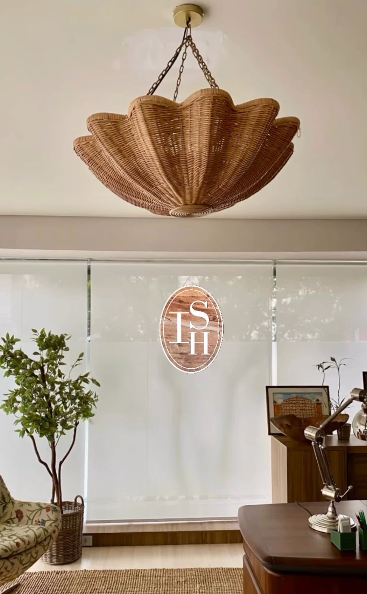 Scalloped Ceiling Lamp Bali